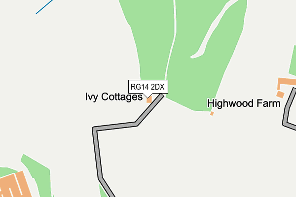 RG14 2DX map - OS OpenMap – Local (Ordnance Survey)