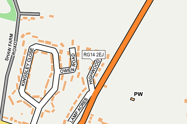 RG14 2EJ map - OS OpenMap – Local (Ordnance Survey)