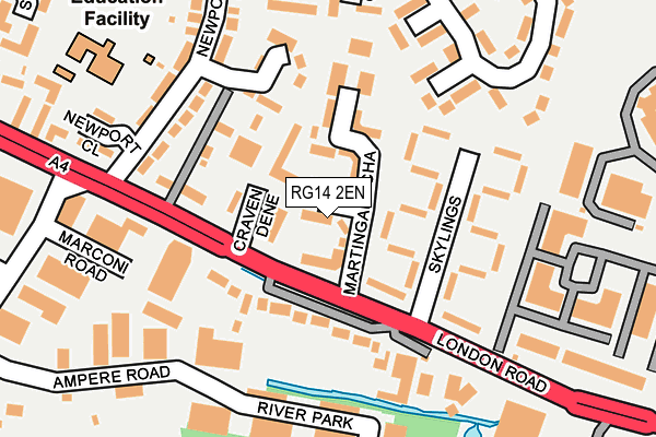 RG14 2EN map - OS OpenMap – Local (Ordnance Survey)
