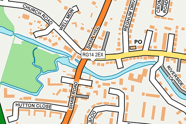 RG14 2EX map - OS OpenMap – Local (Ordnance Survey)