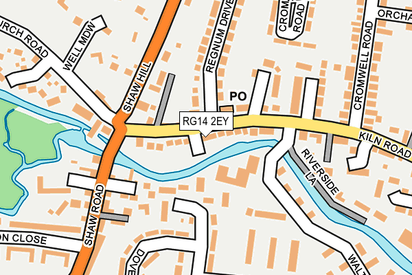 RG14 2EY map - OS OpenMap – Local (Ordnance Survey)