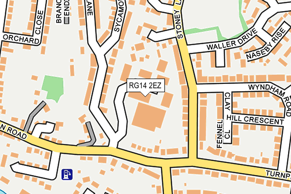 RG14 2EZ map - OS OpenMap – Local (Ordnance Survey)