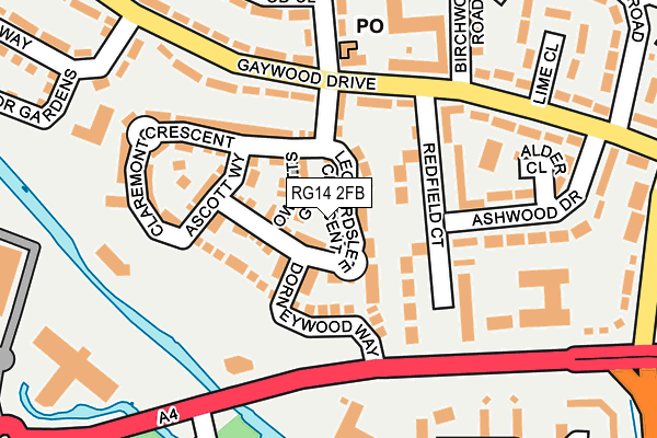 RG14 2FB map - OS OpenMap – Local (Ordnance Survey)