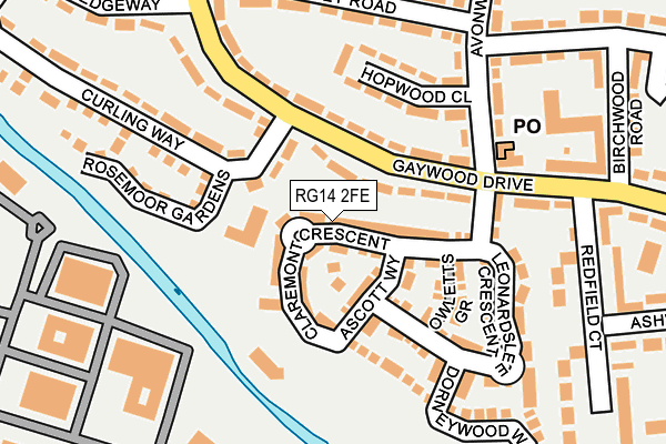 RG14 2FE map - OS OpenMap – Local (Ordnance Survey)