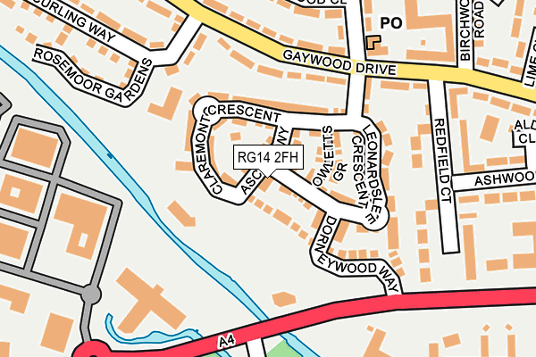 RG14 2FH map - OS OpenMap – Local (Ordnance Survey)