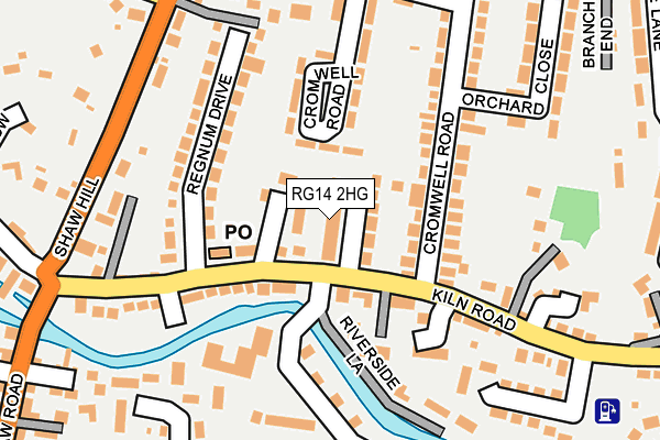 RG14 2HG map - OS OpenMap – Local (Ordnance Survey)
