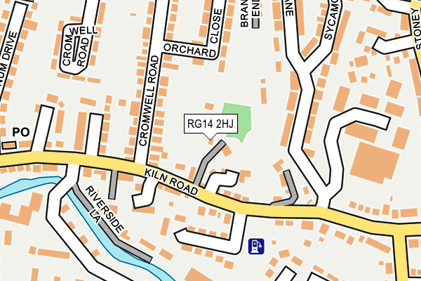RG14 2HJ map - OS OpenMap – Local (Ordnance Survey)