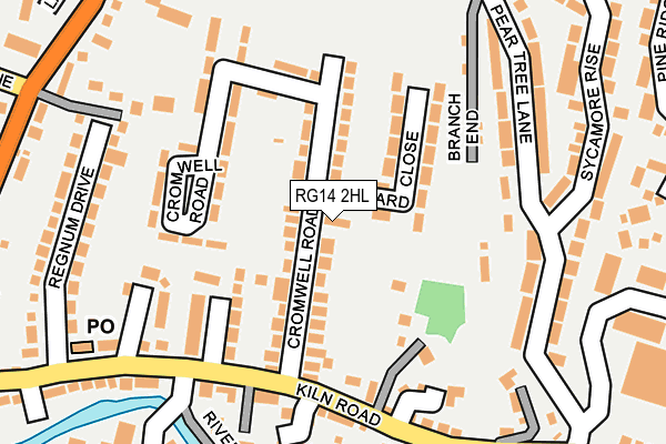 RG14 2HL map - OS OpenMap – Local (Ordnance Survey)