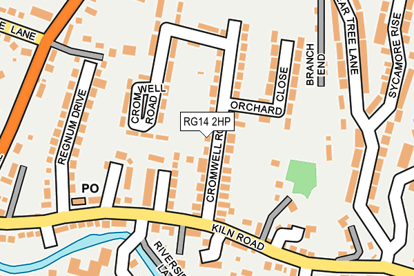 RG14 2HP map - OS OpenMap – Local (Ordnance Survey)
