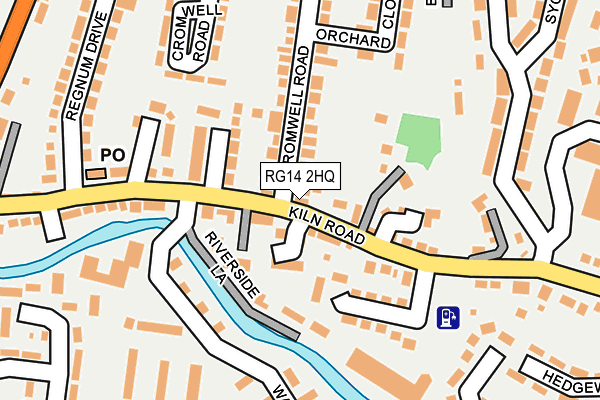 RG14 2HQ map - OS OpenMap – Local (Ordnance Survey)