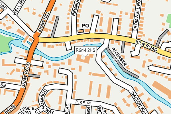 RG14 2HS map - OS OpenMap – Local (Ordnance Survey)