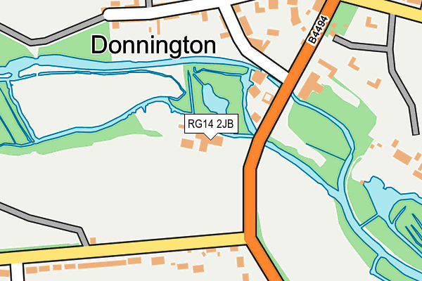 RG14 2JB map - OS OpenMap – Local (Ordnance Survey)