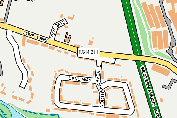 RG14 2JH map - OS OpenMap – Local (Ordnance Survey)