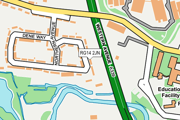RG14 2JN map - OS OpenMap – Local (Ordnance Survey)