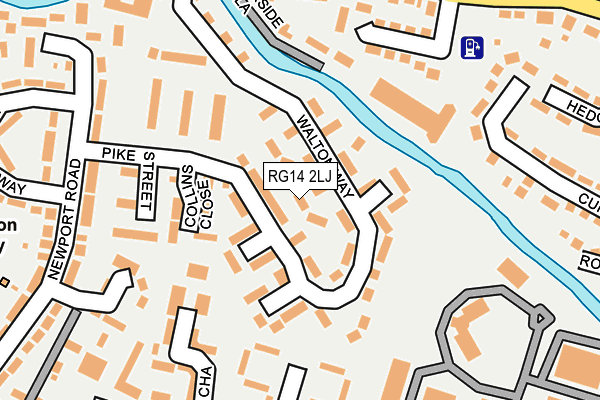 RG14 2LJ map - OS OpenMap – Local (Ordnance Survey)