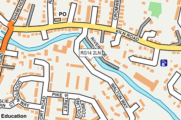 RG14 2LN map - OS OpenMap – Local (Ordnance Survey)