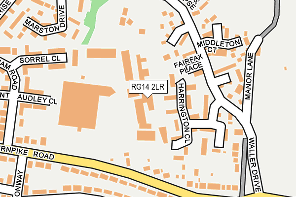 RG14 2LR map - OS OpenMap – Local (Ordnance Survey)
