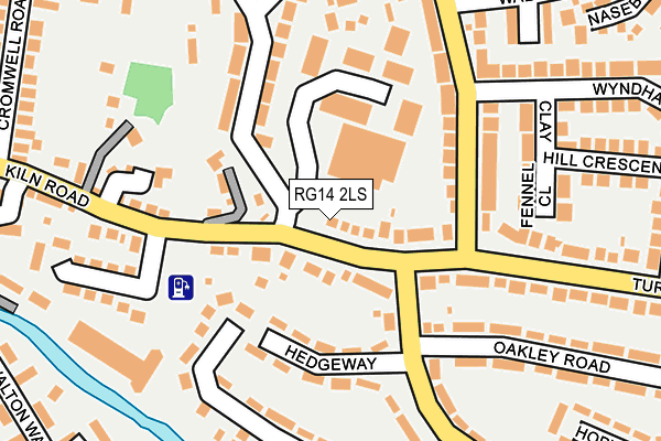 RG14 2LS map - OS OpenMap – Local (Ordnance Survey)