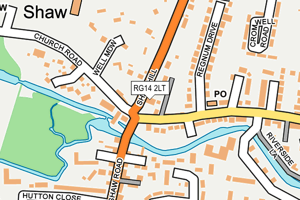 RG14 2LT map - OS OpenMap – Local (Ordnance Survey)