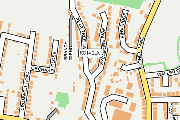 RG14 2LX map - OS OpenMap – Local (Ordnance Survey)