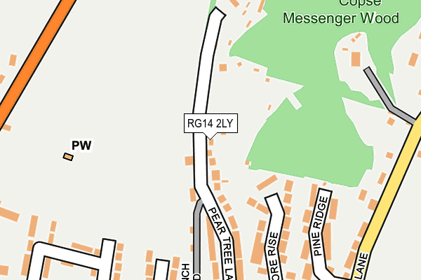 RG14 2LY map - OS OpenMap – Local (Ordnance Survey)