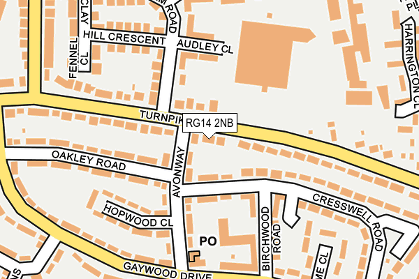 RG14 2NB map - OS OpenMap – Local (Ordnance Survey)