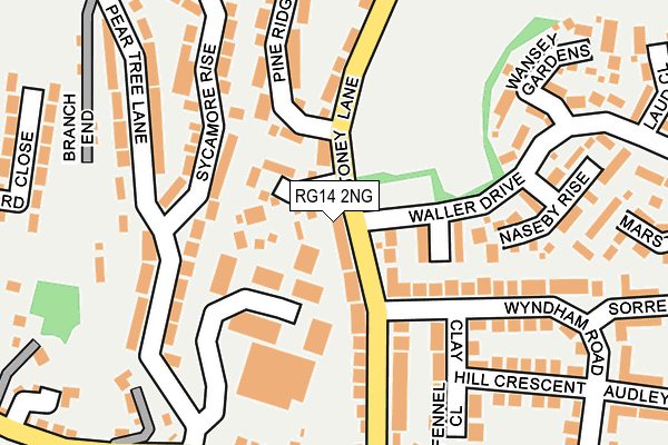 RG14 2NG map - OS OpenMap – Local (Ordnance Survey)