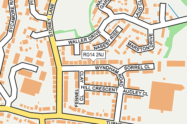 RG14 2NJ map - OS OpenMap – Local (Ordnance Survey)