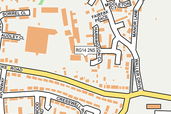 RG14 2NS map - OS OpenMap – Local (Ordnance Survey)