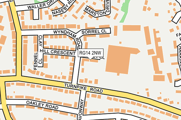 RG14 2NW map - OS OpenMap – Local (Ordnance Survey)