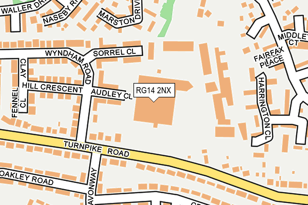 RG14 2NX map - OS OpenMap – Local (Ordnance Survey)