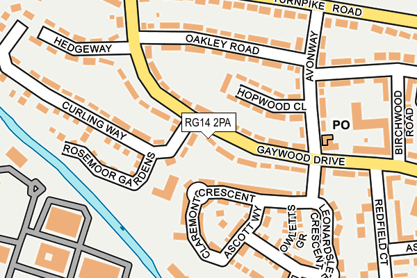 RG14 2PA map - OS OpenMap – Local (Ordnance Survey)