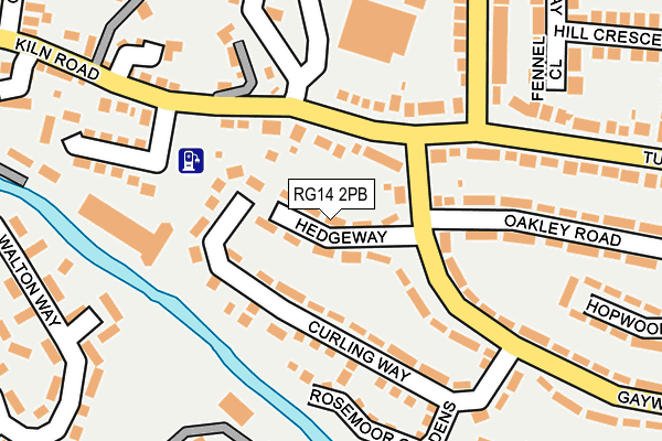 RG14 2PB map - OS OpenMap – Local (Ordnance Survey)