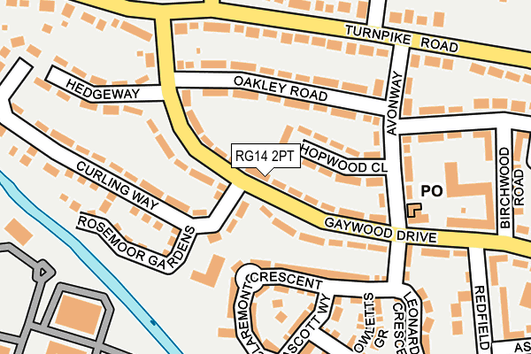RG14 2PT map - OS OpenMap – Local (Ordnance Survey)