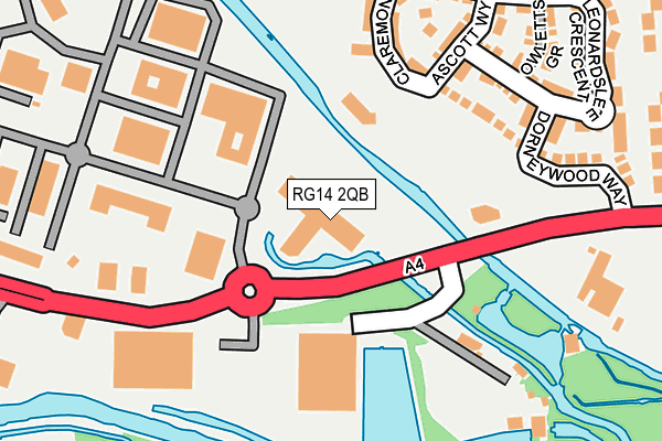 RG14 2QB map - OS OpenMap – Local (Ordnance Survey)