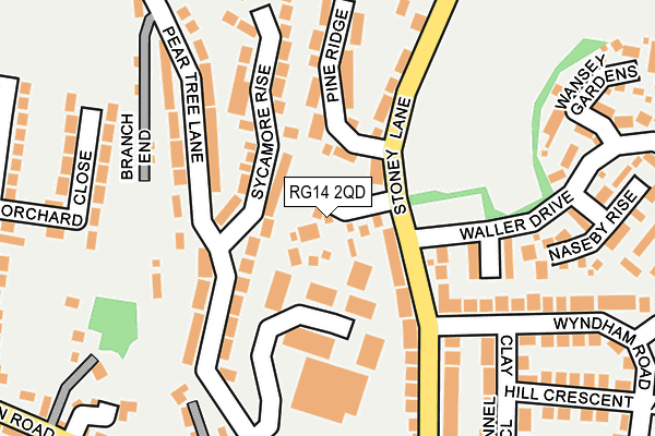 RG14 2QD map - OS OpenMap – Local (Ordnance Survey)