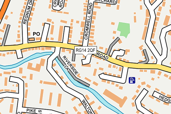 RG14 2QF map - OS OpenMap – Local (Ordnance Survey)