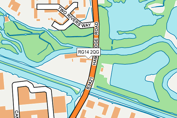 RG14 2QG map - OS OpenMap – Local (Ordnance Survey)