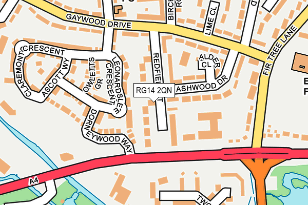 RG14 2QN map - OS OpenMap – Local (Ordnance Survey)