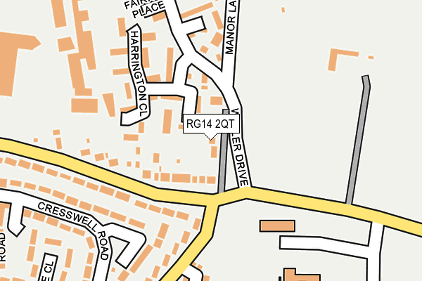 RG14 2QT map - OS OpenMap – Local (Ordnance Survey)