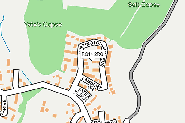 RG14 2RG map - OS OpenMap – Local (Ordnance Survey)