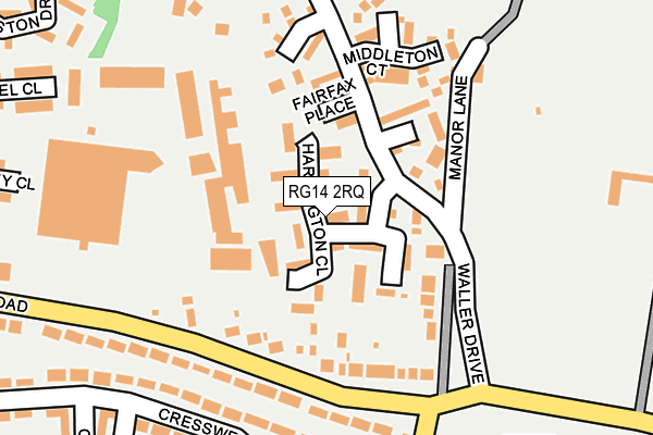 RG14 2RQ map - OS OpenMap – Local (Ordnance Survey)