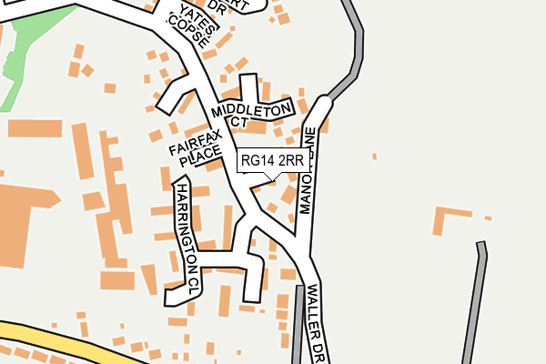RG14 2RR map - OS OpenMap – Local (Ordnance Survey)