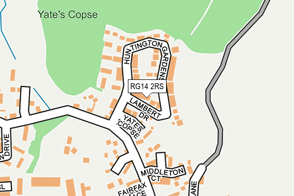 RG14 2RS map - OS OpenMap – Local (Ordnance Survey)