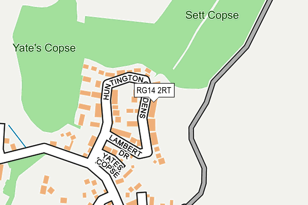 RG14 2RT map - OS OpenMap – Local (Ordnance Survey)