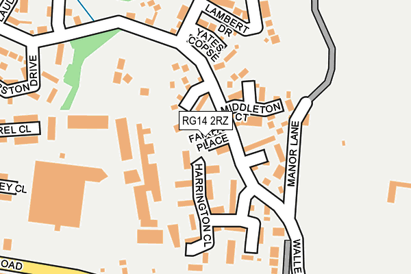 RG14 2RZ map - OS OpenMap – Local (Ordnance Survey)
