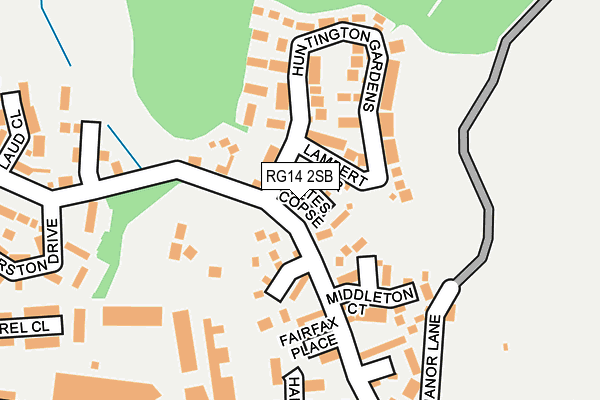 RG14 2SB map - OS OpenMap – Local (Ordnance Survey)