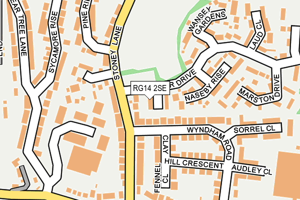 RG14 2SE map - OS OpenMap – Local (Ordnance Survey)