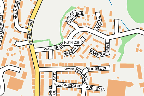 RG14 2SF map - OS OpenMap – Local (Ordnance Survey)