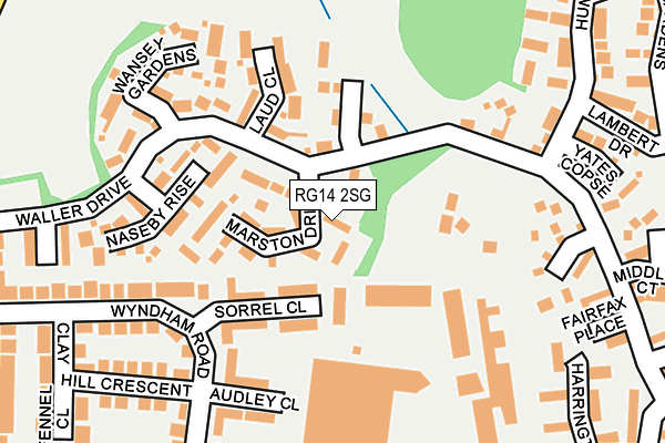 RG14 2SG map - OS OpenMap – Local (Ordnance Survey)